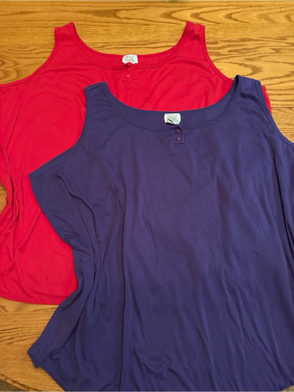 Only Women's Sleeveless Tank Tops - Purple & Red Sz 6x 2/listing